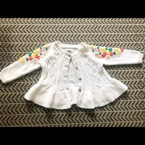 OshKosh B’Gosh white sweater Infant Girl